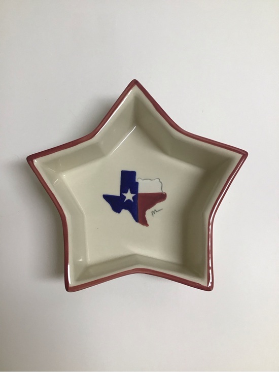 Hartstone Other - Hartstone Pottery Star Bowl Texas Proud Serving Dish July 4th Vintage 1991 NWT